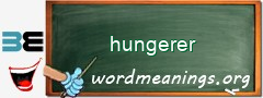 WordMeaning blackboard for hungerer